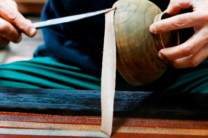 輪島塗の下地塗りのイメージ